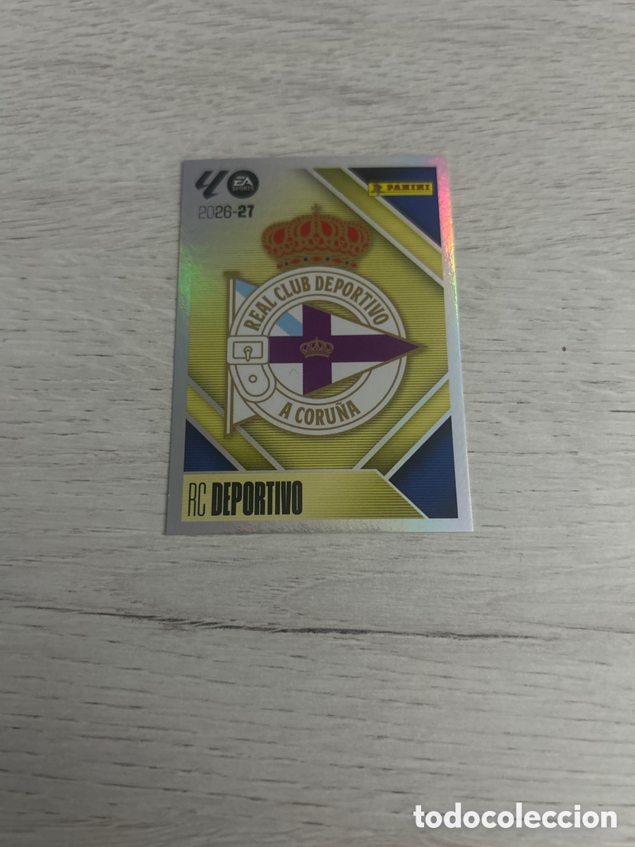 Cromos de f&uacute;tbol: Escudo 1 Deportivo Liga Este 2026/27 26-27 Panini