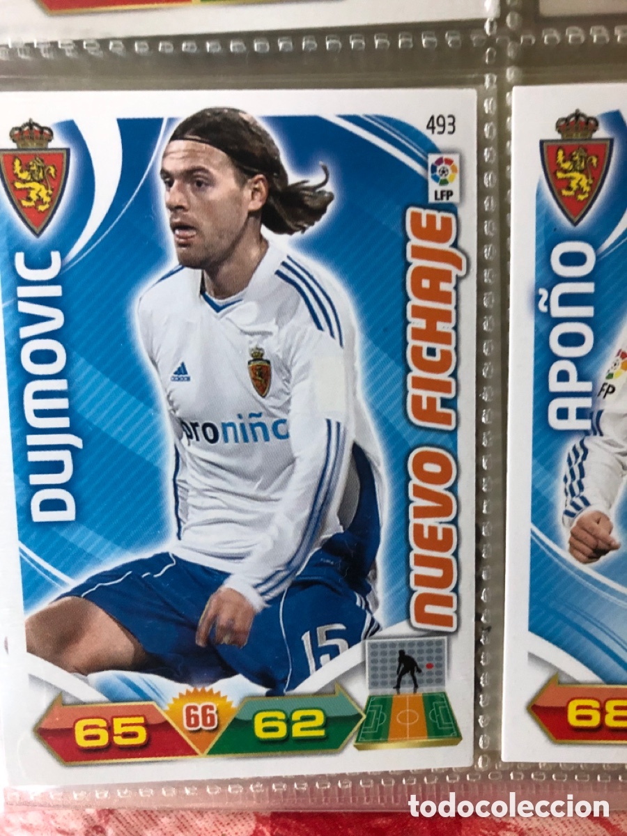 Cromos de f&uacute;tbol: L3 APO&Ntilde;O REAL ZARAGOZA 494 NUEVO FICHAJE ADRENALYN XL LIGA 2011 2012 11 12 PANINI