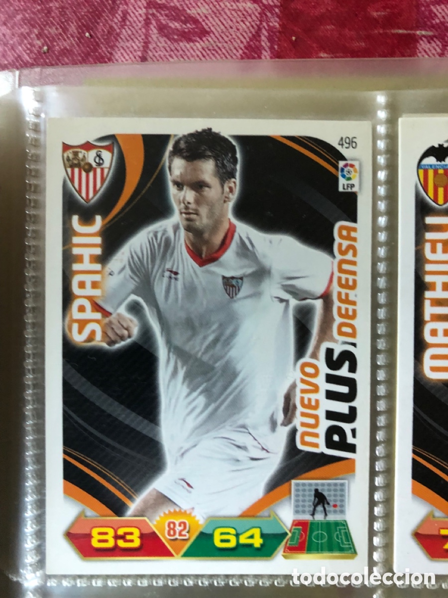 Cromos de f&uacute;tbol: L2 SPAHIC SEVILLA F. C. 496 NUEVO PLUS DEFENSA PANINI ADRENALYN XL LIGA 2011/2012 11 12
