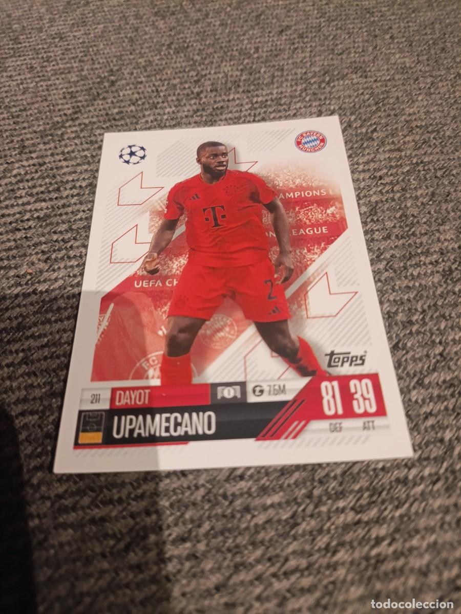 Cromos de f&uacute;tbol: Upamecano Bayern Munich champions league 24/25