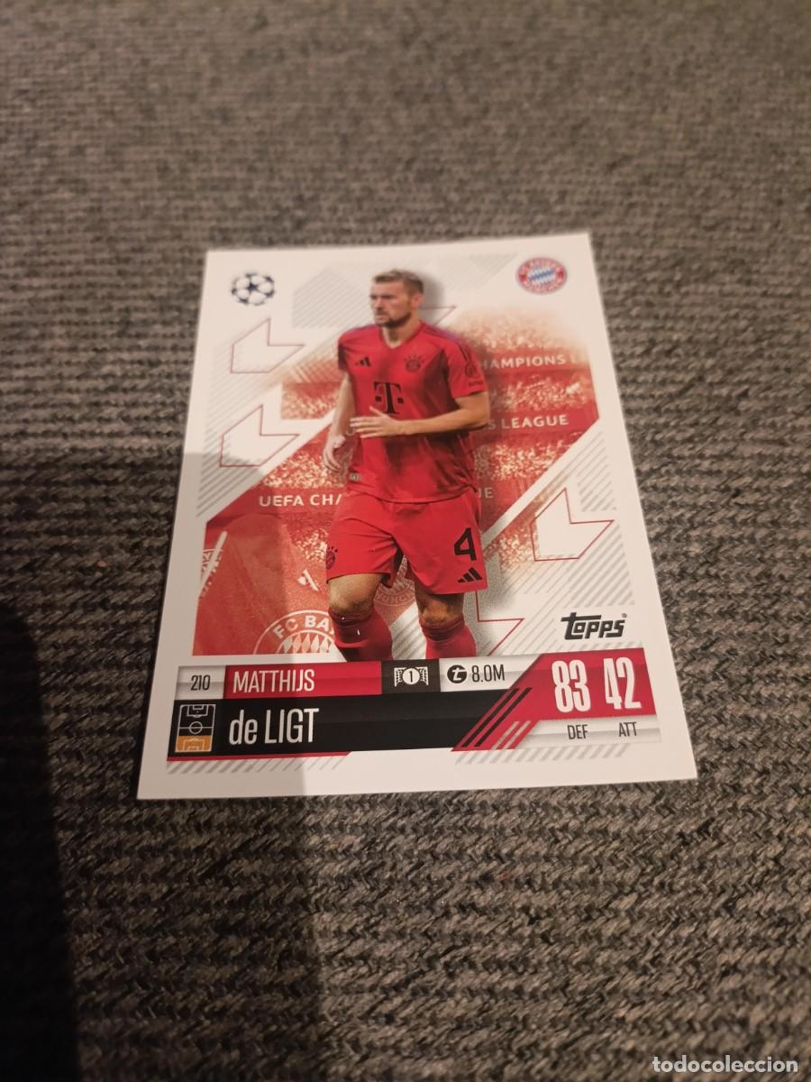Cromos de f&uacute;tbol: De Ligt Bayern Munich champions league 24/25