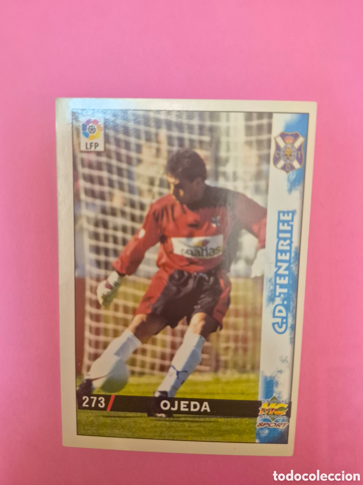 Cromos de f&uacute;tbol: TENERIFE-N&deg;273-OJEDA-MUNDICROMO FICHAS DE LA LIGA 1998 1999 98 99