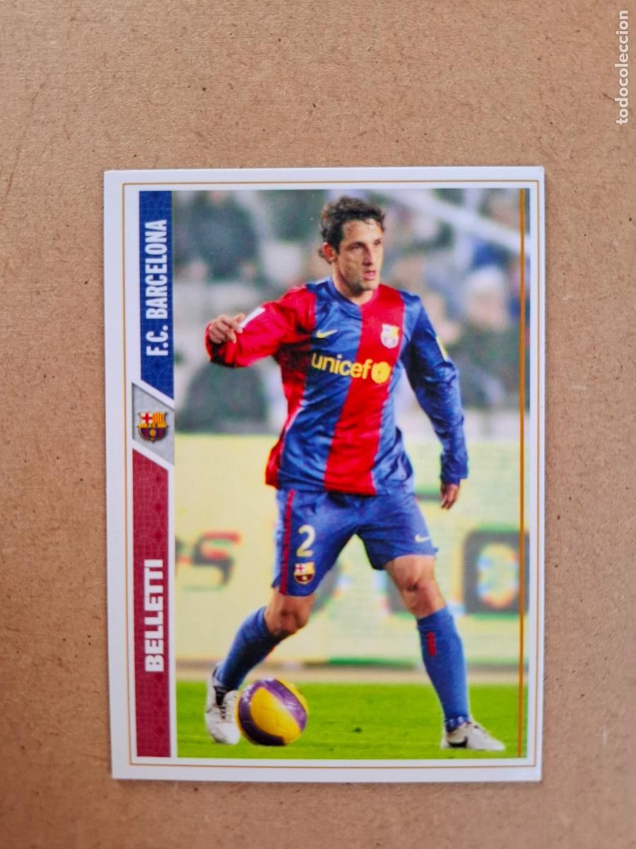 Cromos de f&uacute;tbol: MUNDICROMO 2007 2008 07 08 - 34 BELLETTI - FC. BARCELONA