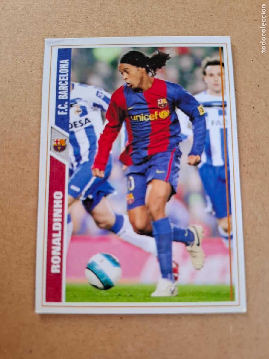 Football Stickers: MUNDICROMO 2007 2008 07 08 - 48 RONALDINHO - FC. BARCELONA