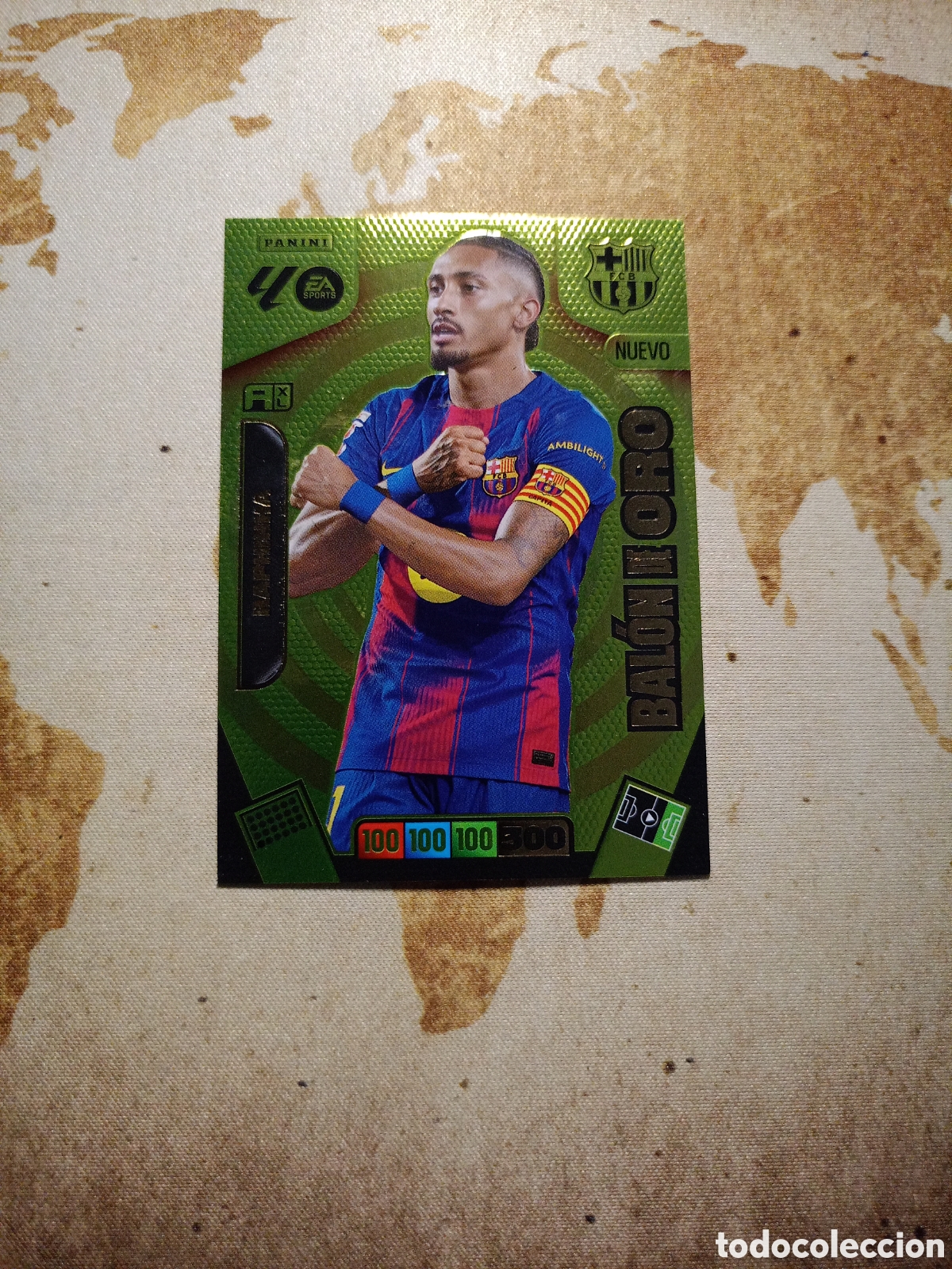 Cromos de f&uacute;tbol: Bal&oacute;n de oro NUEVO RAPHINHA Adrenalyn 2025-26