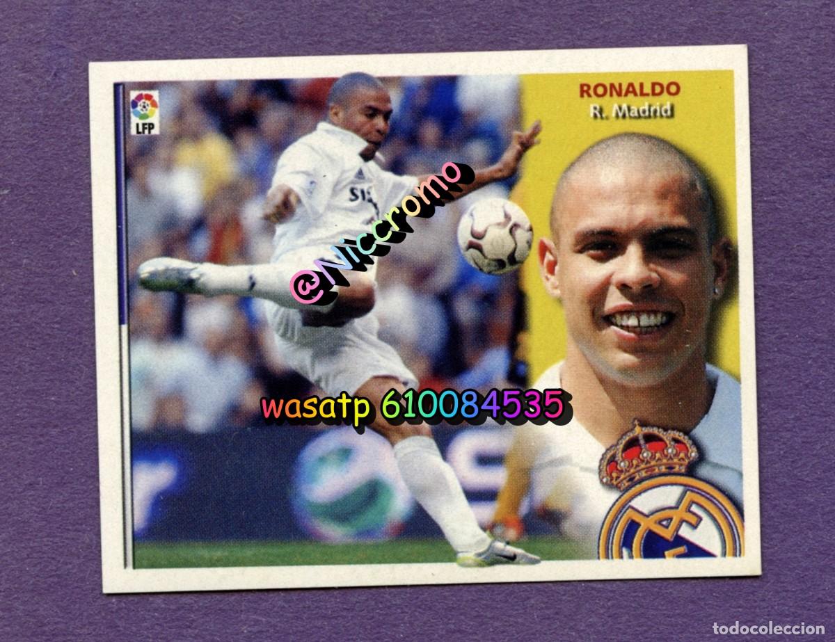 Cromos de f&uacute;tbol: los 2 ronaldo real madrid 2002 2003 fichaje 31 volea ediciones este 02 03 nuevos sin pegar niccromo