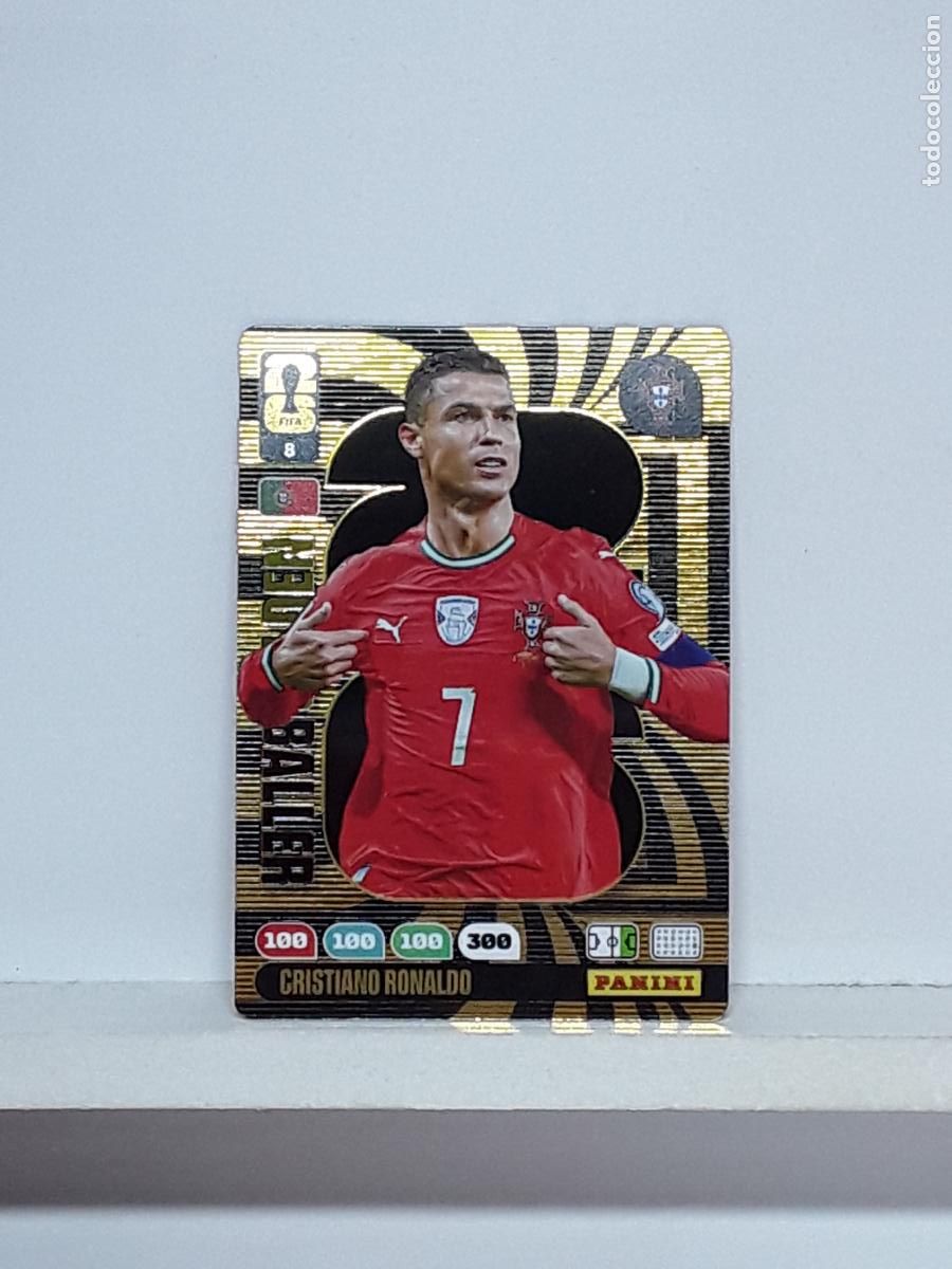 Cromos de f&uacute;tbol: ADRENALYN MUNDIAL 2026 WORLD CUP 26 ALBUM PANINI N 8 PORTUGAL GOLDEN BALLER CRISTIANO RONALDO