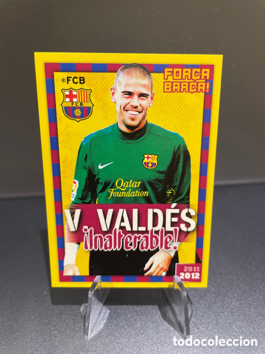 Cromos de f&uacute;tbol: Victor Valdes 24 Inalterable For&ccedil;a Bar&ccedil;a Panini FC Barcelona 2011-12 Coleccion Oficial Cromos