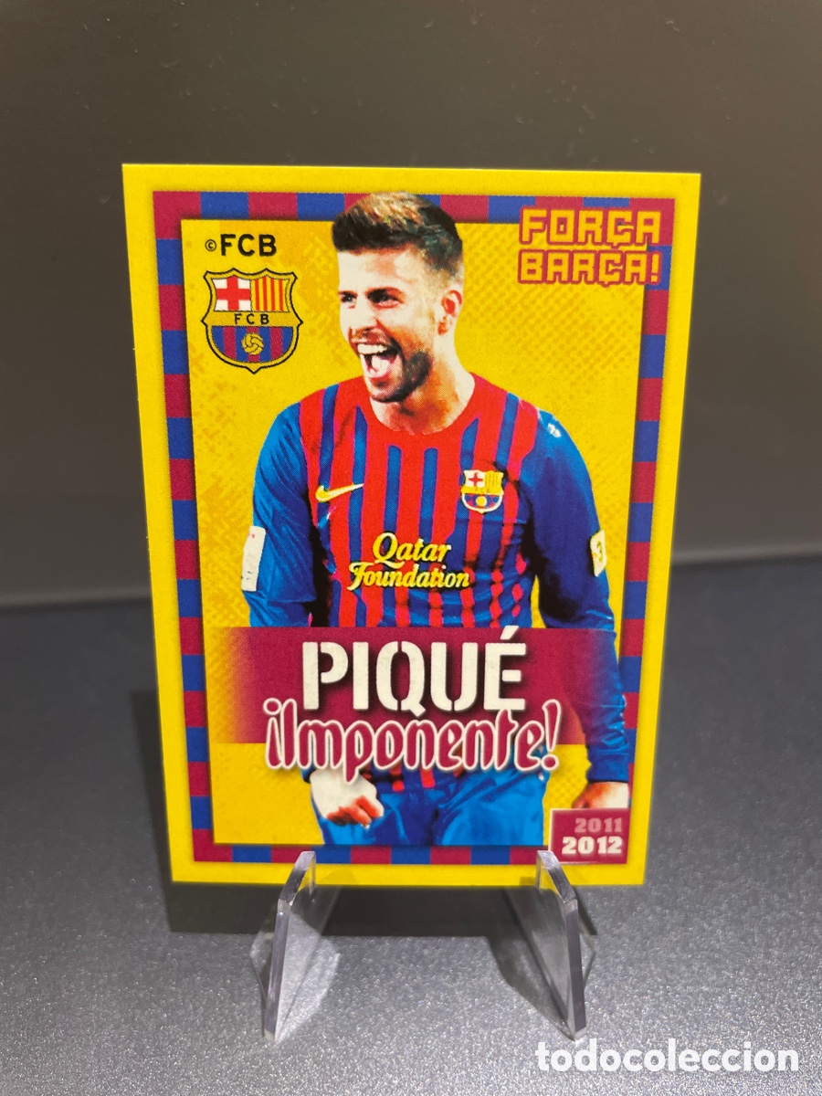 Cromos de f&uacute;tbol: Pique 42 Imponente For&ccedil;a Bar&ccedil;a Panini FC Barcelona 2011-12 Coleccion Oficial Cromos