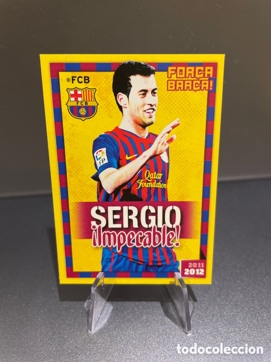 Figurine di Calcio: Sergio Busquets 78 Impecable For&ccedil;a Bar&ccedil;a Panini FC Barcelona 2011-12 Coleccion Oficial Cromos