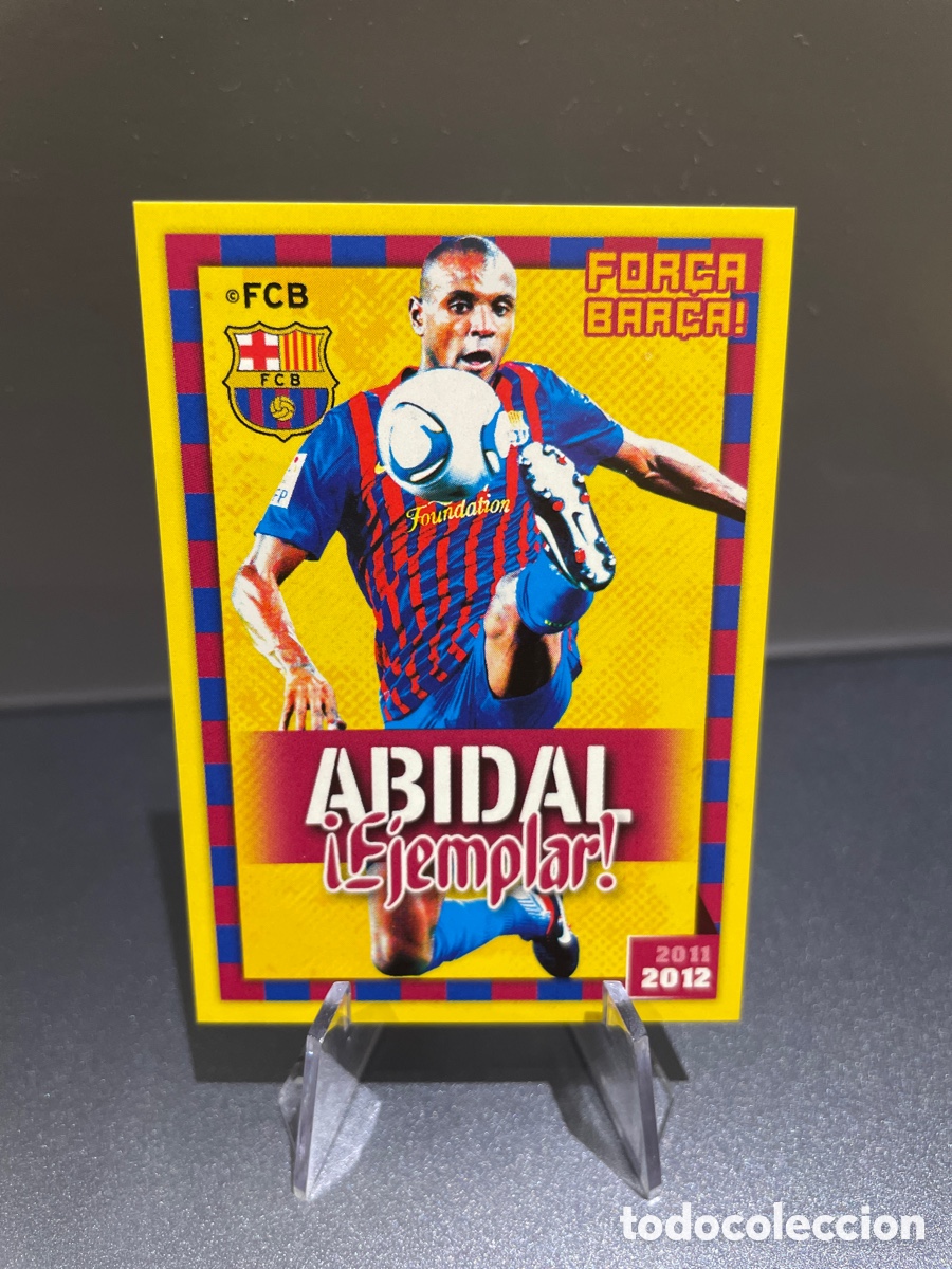 Figurine di Calcio: Abidal 60 Ejemplar For&ccedil;a Bar&ccedil;a Panini FC Barcelona 2011-12 Coleccion Oficial Cromos