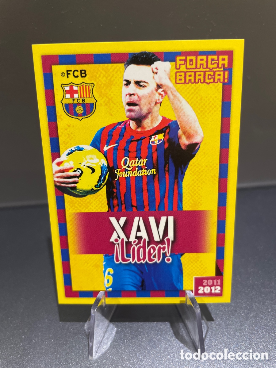 Cromos de f&uacute;tbol: Xavi 115 Lider For&ccedil;a Bar&ccedil;a Panini FC Barcelona 2011-12 Coleccion Oficial Cromos