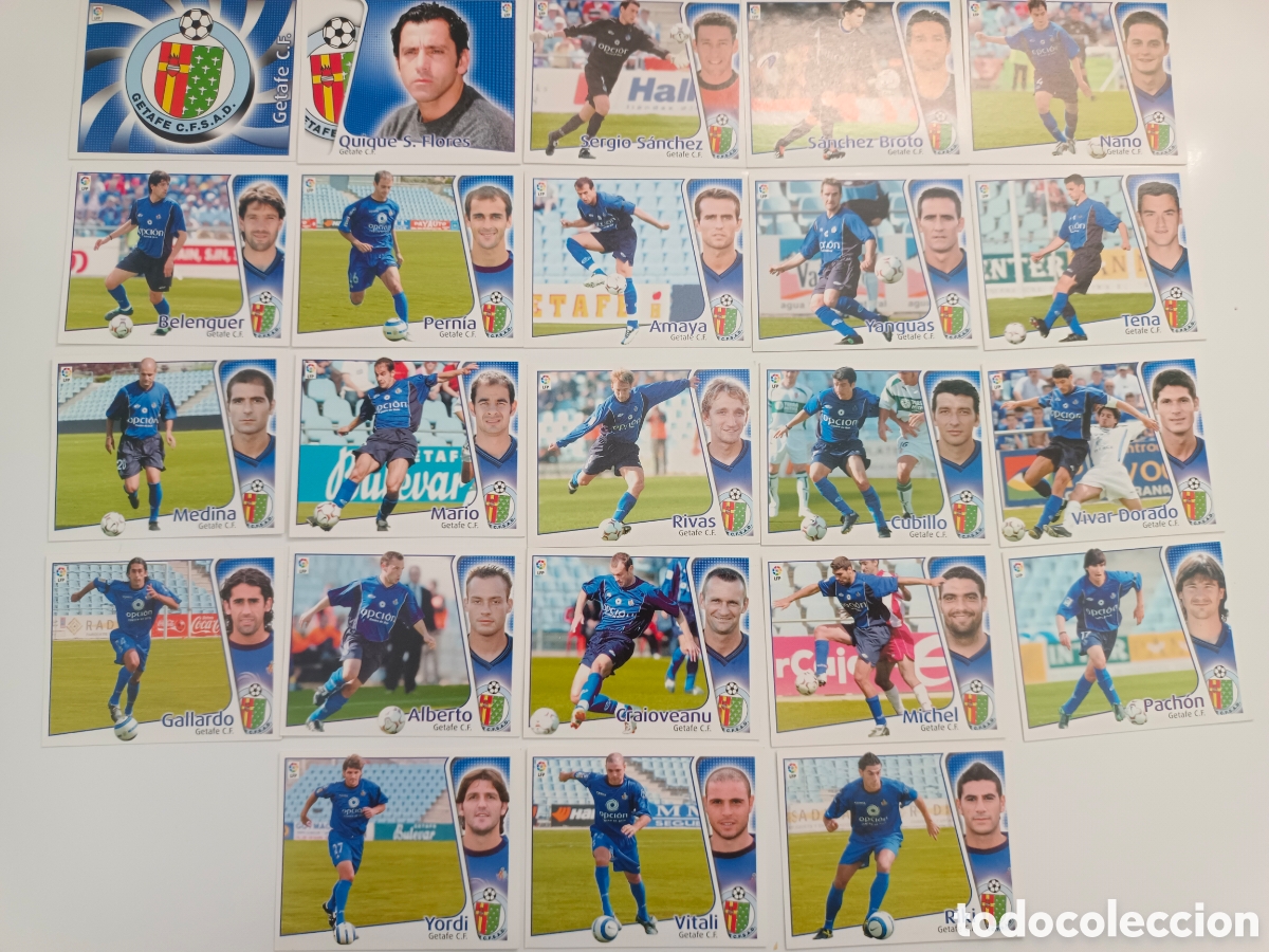 Cromos de f&uacute;tbol: ESTE 2004-2005 21 CROMOS GETAFE C.F. EXCELENTE ESTADO SIN PEGAR