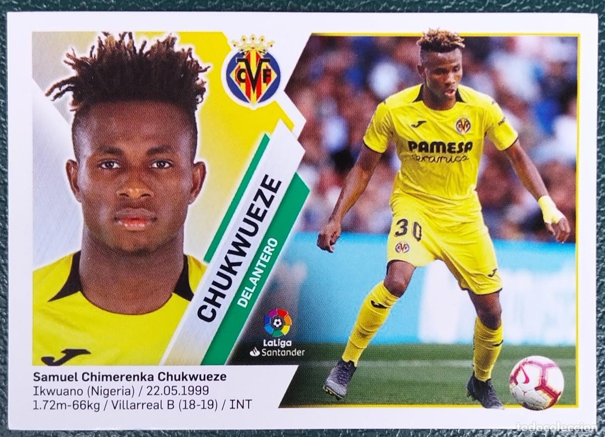 Cromos de f&uacute;tbol: 13 CHUKWUEZE VILLARREAL CF CROMOS ALBUM EDICIONES ESTE 2019 2020 19 20
