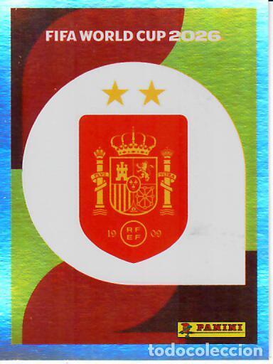 Cromos de f&uacute;tbol: CROMO PANINI MUNDIAL WORLD CUP 2026 - ESP 1 BIS - ESCUDO 2 ESTRELLAS - ESPA&Ntilde;A