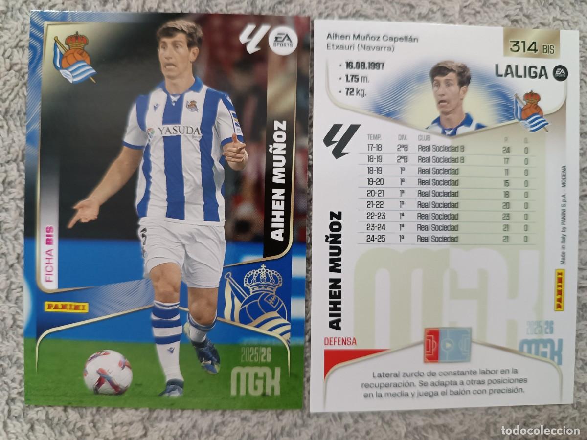 Cromos de f&uacute;tbol: MEGACRACKS 2025-2026 314 BIS AIHEN MU&Ntilde;OZ