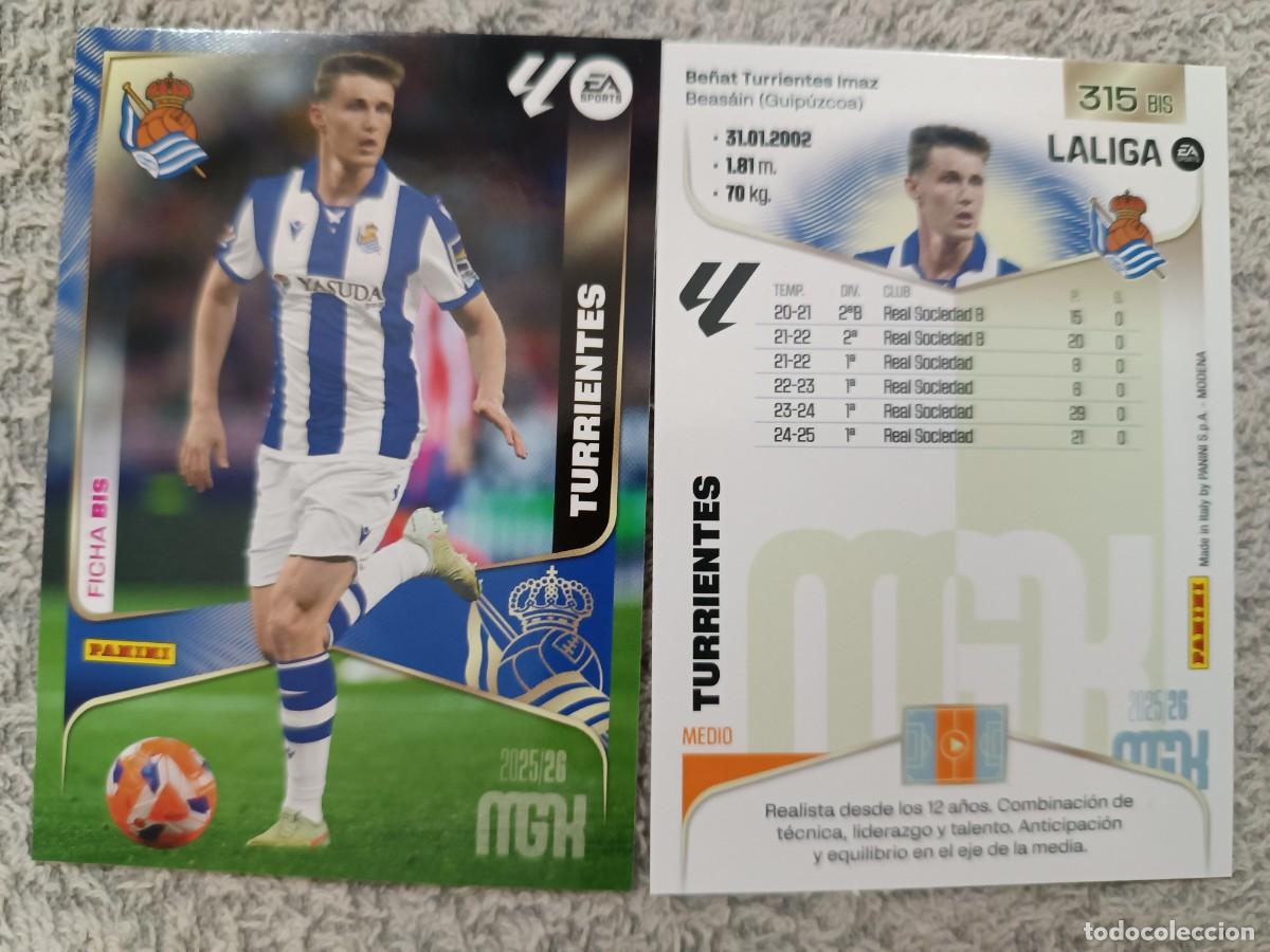 Cromos de f&uacute;tbol: MEGACRACKS 2025-2026 315 BIS TURRIENTES