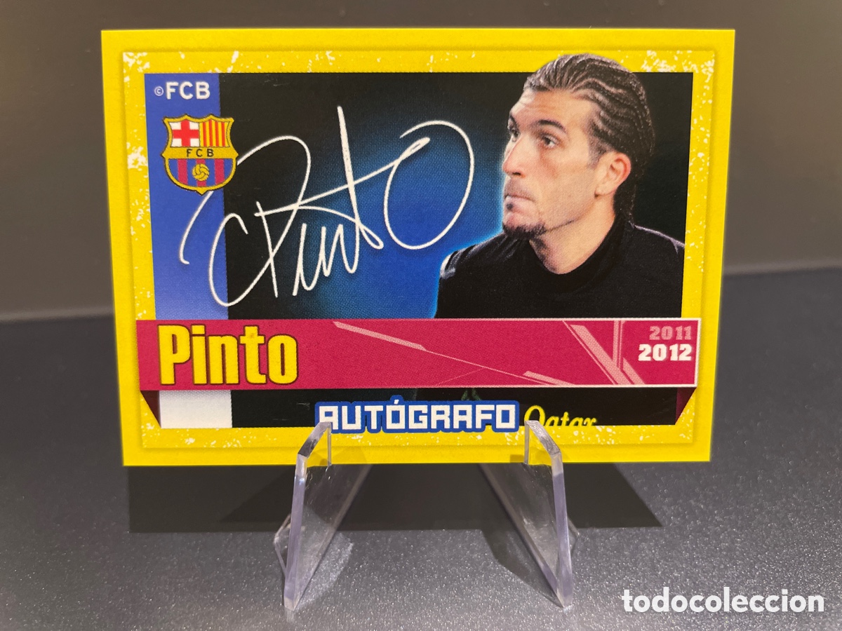 Cromos de f&uacute;tbol: Pinto 31 Autografo Panini FC Barcelona 2011-12 Coleccion Oficial Cromos