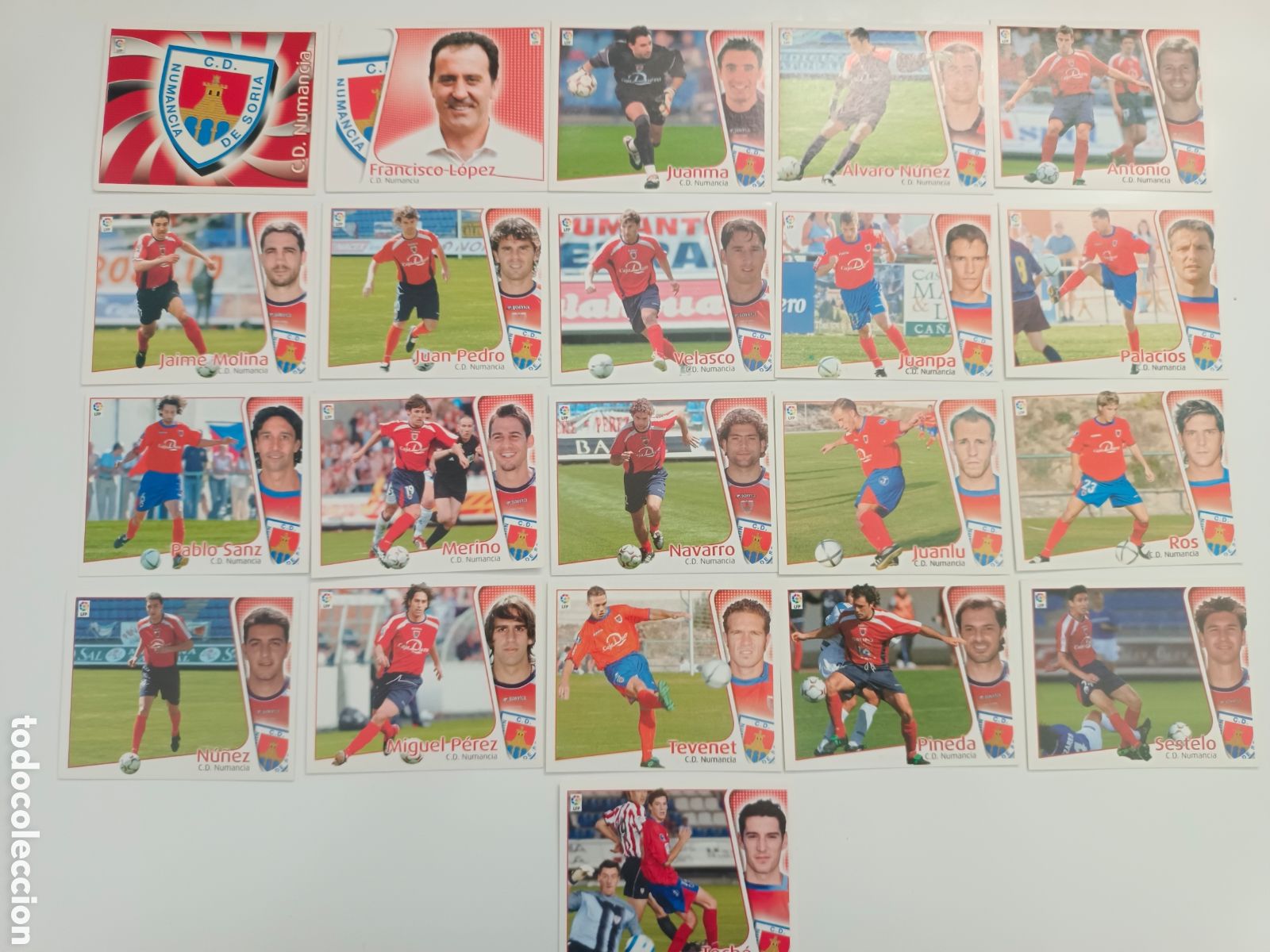 Cromos de f&uacute;tbol: ESTE 2004-2005 21 CROMOS C.D.NUMANCIA EXCELENTE ESTADO SIN PEGAR