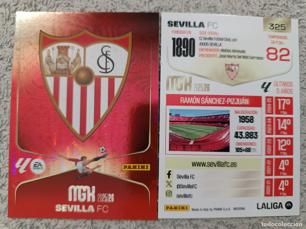 Cromos de f&uacute;tbol: MEGACRACKS 2025-2026 325 SEVILLA FC