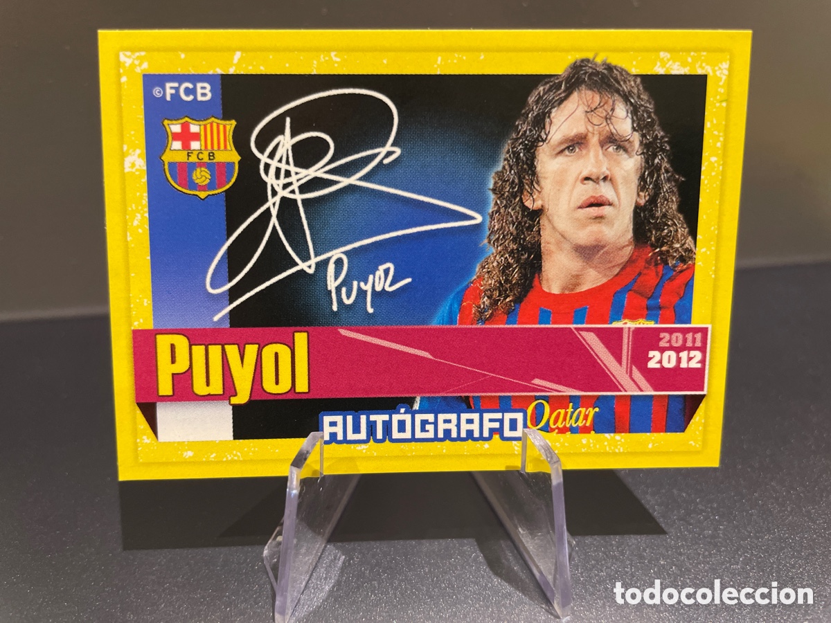 Cartes &agrave; collectionner de Football: Puyol 49 Autografo Panini FC Barcelona 2011-12 Coleccion Oficial Cromos