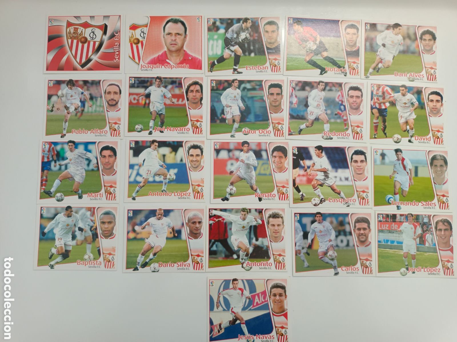 Cromos de f&uacute;tbol: ESTE 2004-2005 21 CROMOS SEVILLA C.F. EXCELENTE ESTADO SIN PEGAR