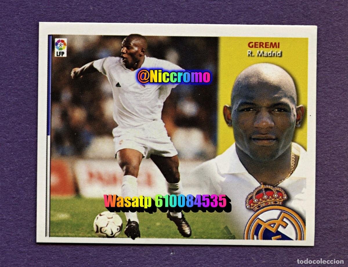 Cromos de f&uacute;tbol: geremi real madrid liga 2002 2003 ed este cromo baja nuevo sin pegar 02 03 niccromo
