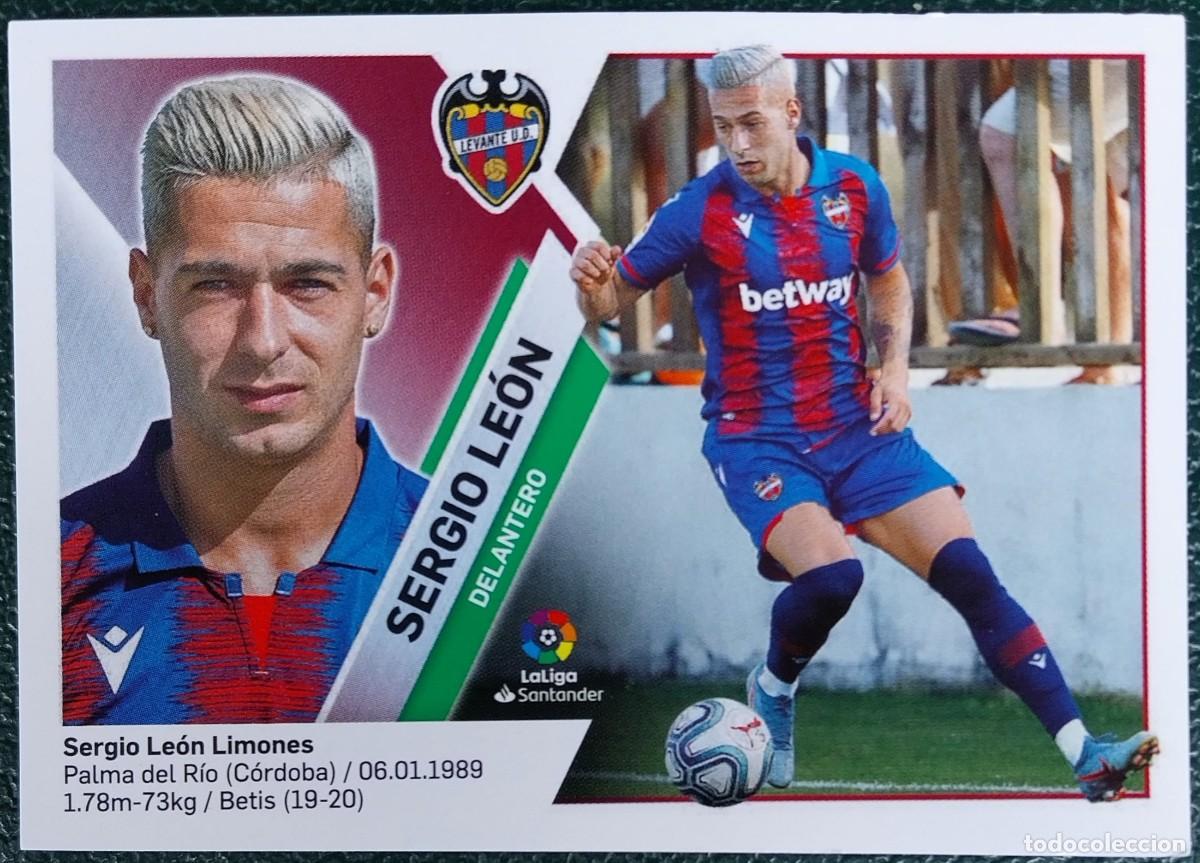 Cromos de f&uacute;tbol: 7 SERGIO LEON LEVANTE UD ULTIMOS FICHAJES CROMOS ALBUM EDICIONES ESTE 2019 2020 19 20
