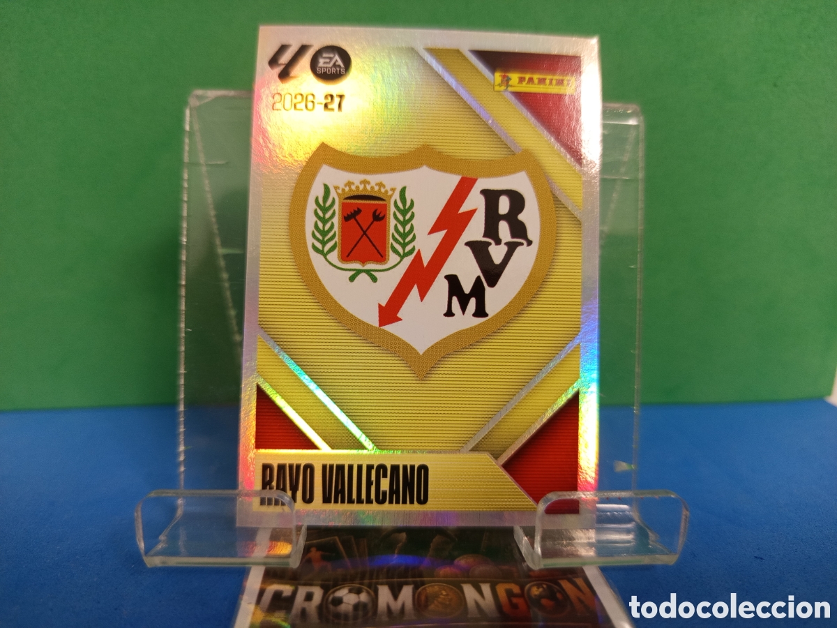 Cartes &agrave; collectionner de Football: ❇️ CROMO ⚽ 1.- ESCUDO (RAYO VALLECANO) - COLECCIONES ESTE 2026/27 (PANINI) ❇️