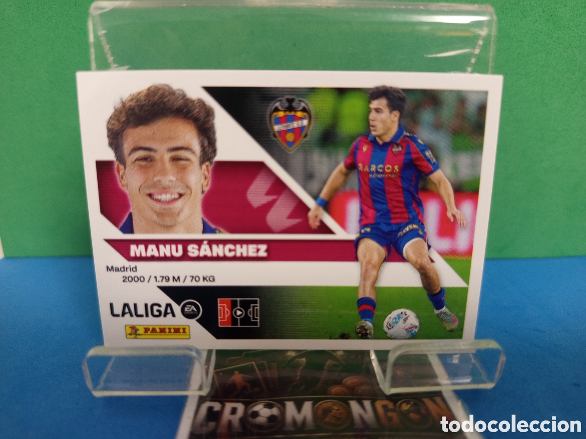 Cartes &agrave; collectionner de Football: ❇️ CROMO ⚽ 9.- MANU S&Aacute;NCHEZ (LEVANTE) - COLECCIONES ESTE 2026/27 (PANINI) ❇️