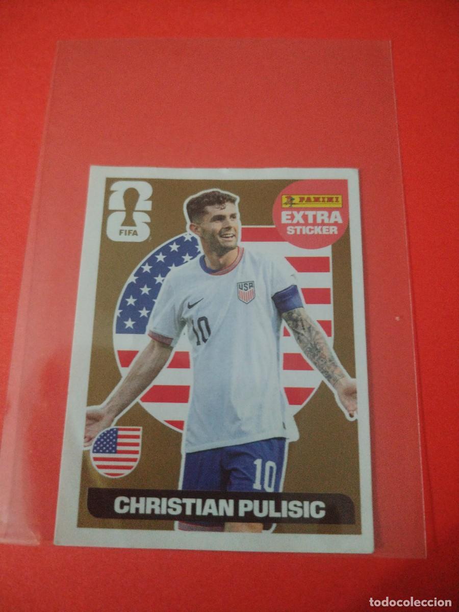 Figurine di Calcio: EXTRA STICKER MUNDIAL 2026 ORO CHISTIAN PULISIC