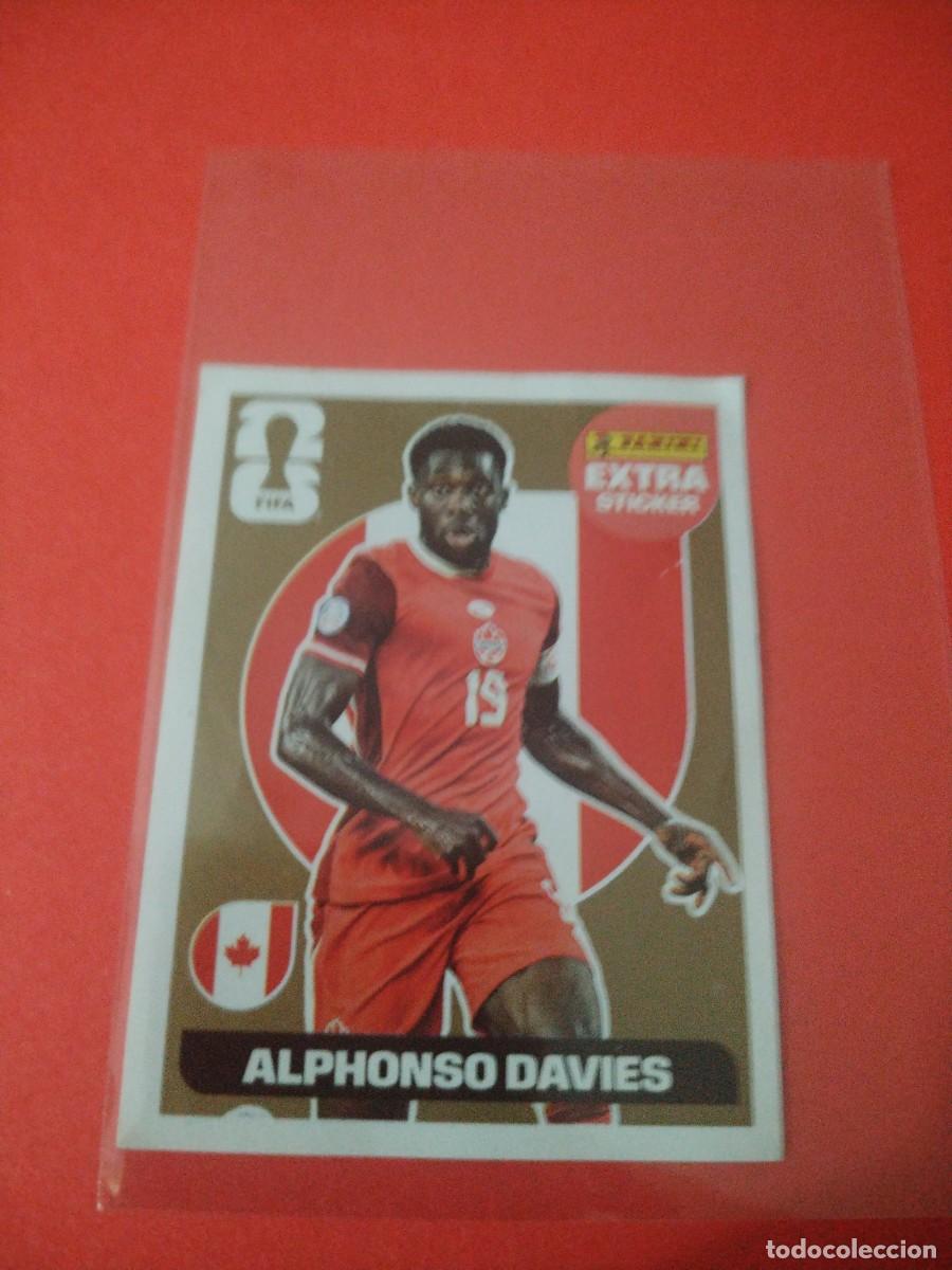 Figurine di Calcio: EXTRA STICKER MUNDIAL 2026 ORO ALPHONSO DAVIES