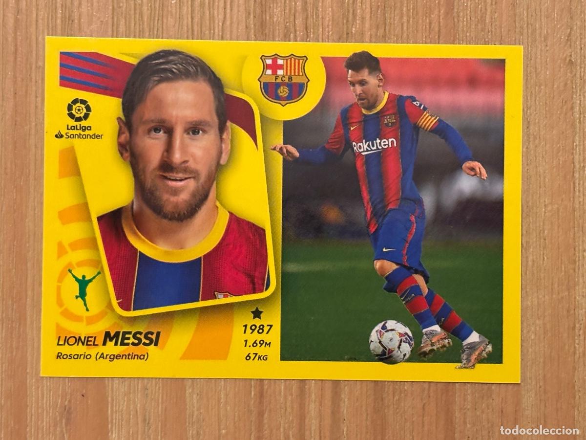 Cromos de f&uacute;tbol: 21. CROMO MESSI LIGA ESTE 2021-22 21-22 N 17 BARCELONA STICKER PANINI SIN PEGAR