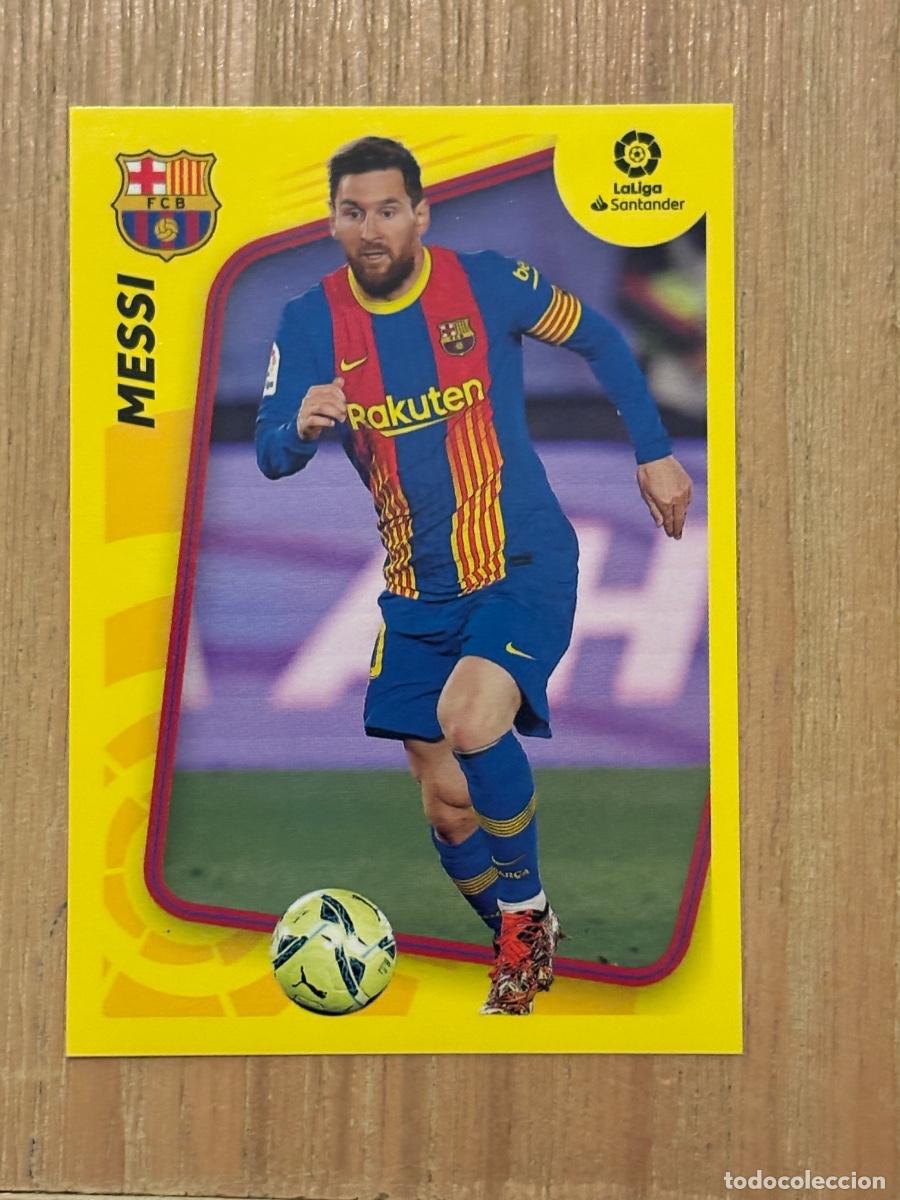 Cromos de f&uacute;tbol: 21. CROMO MESSI LIGA ESTE 2021-22 21-22 N 3 BARCELONA STICKER PANINI SIN PEGAR