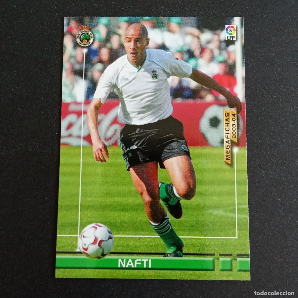 Cromos de f&uacute;tbol: 244 NAFTI RACING SANTANDER LIGA 2003 2004 03 04 MEGAFICHAS PANINI