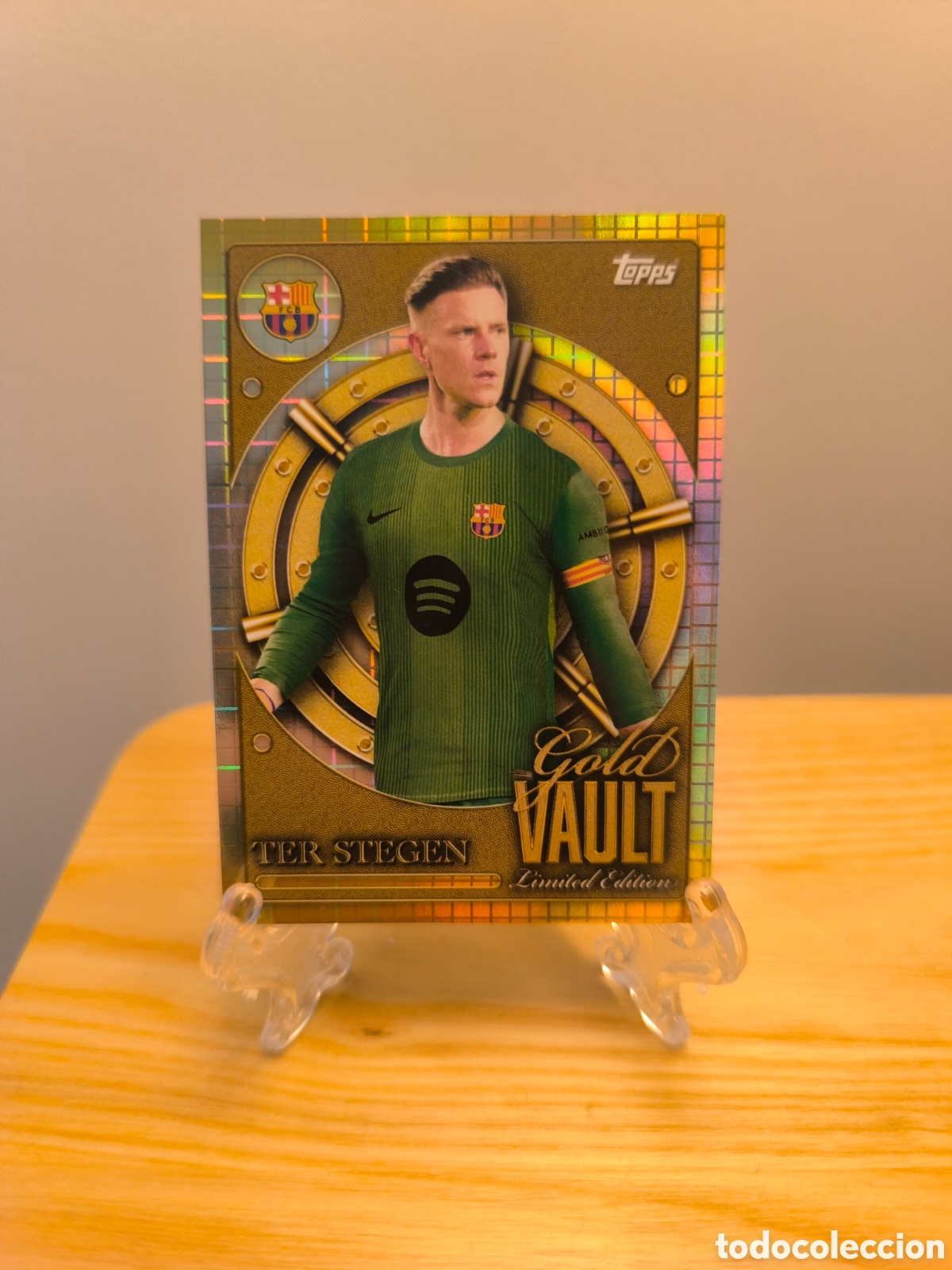 Cromos de f&uacute;tbol: Ter Stegen Topps GOLD VAULT Limited Edition Barcelona
