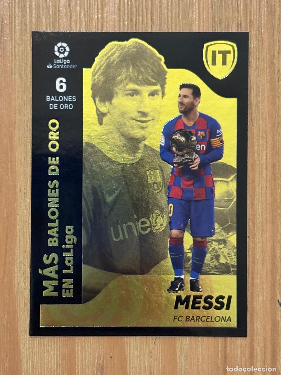 Cromos de f&uacute;tbol: CROMO LIGA ESTE 2021-22 21-22 MESSI ISLA TESORO N 9 M&Aacute;S BALONES ORO EN LA LIGA SIN PEGAR