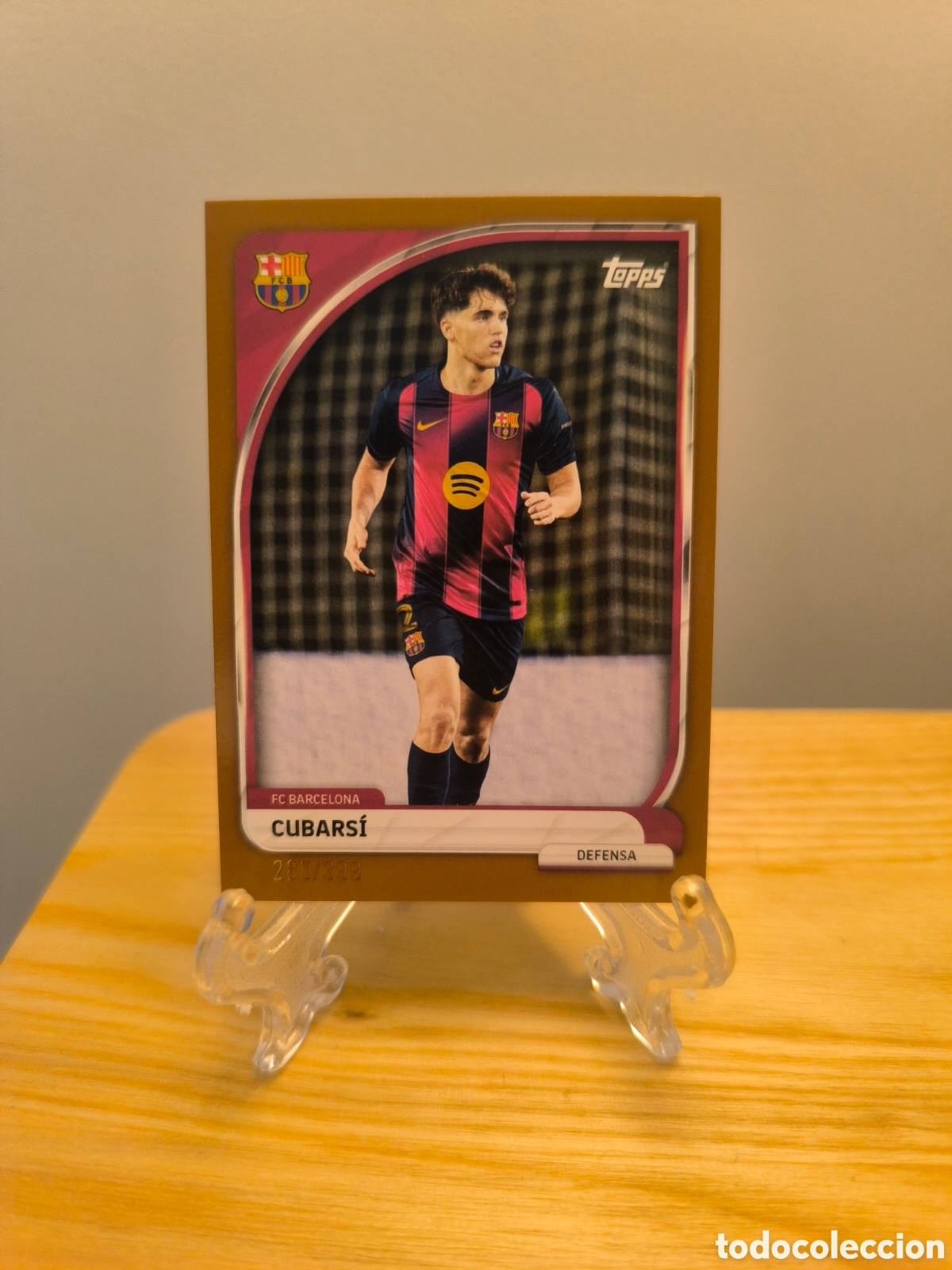 Cromos de f&uacute;tbol: Pau Cubarsi Topps numerada /399 Barcelona