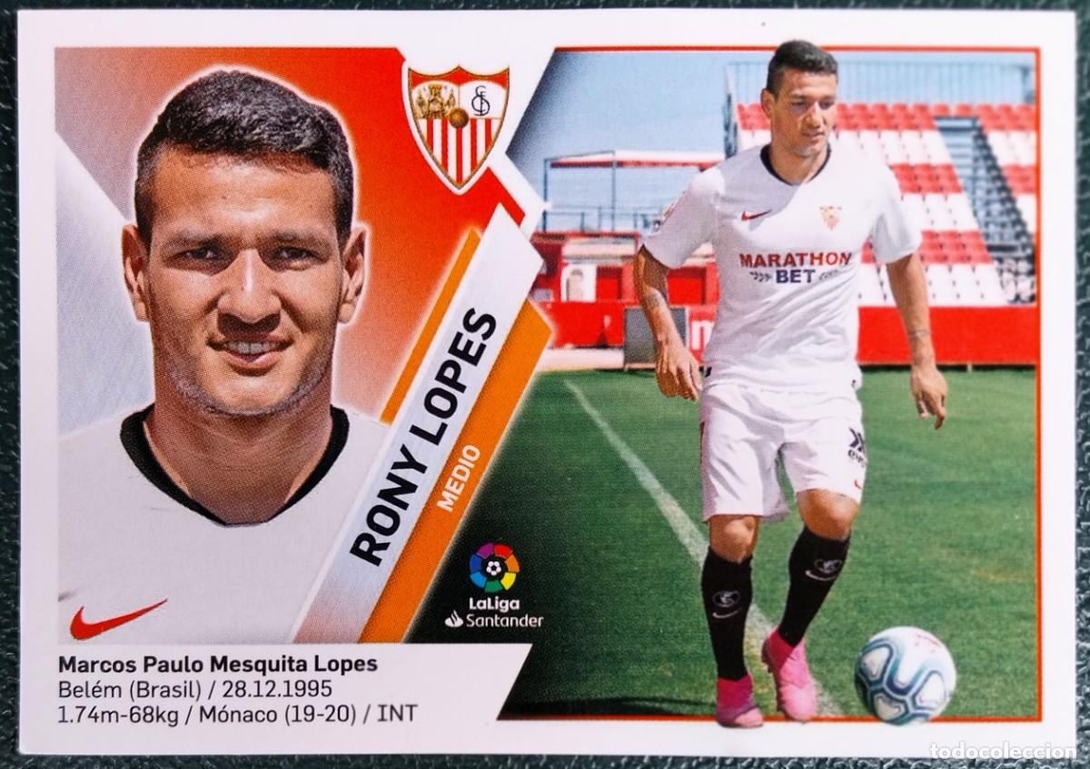 Cromos de f&uacute;tbol: 50 RONY LOPES SEVILLA FC ULTIMOS FICHAJES CROMOS ALBUM EDICIONES ESTE 2019 2020 19 20