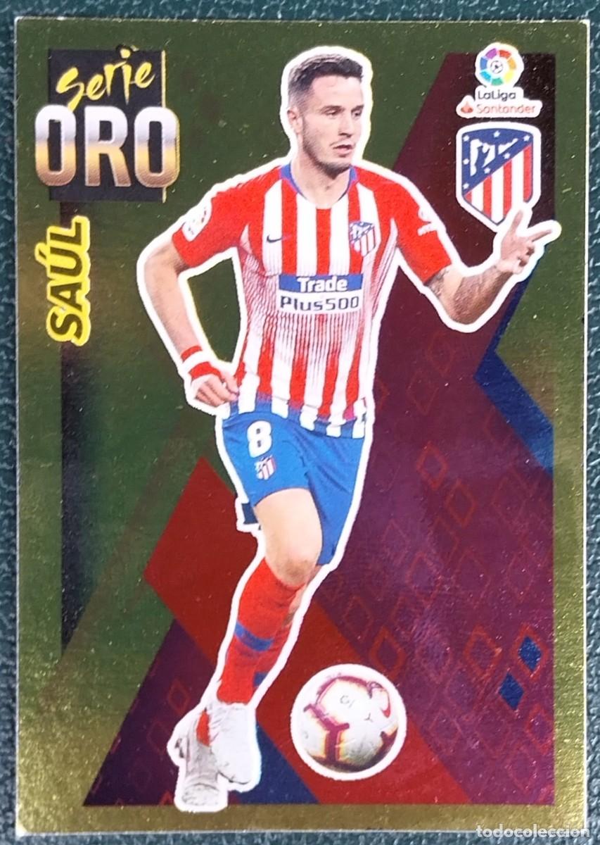Cromos de f&uacute;tbol: 12 SAUL ATLETICO DE MADRID SERIE ORO CROMOS ALBUM EDICIONES ESTE 2019 2020 19 20