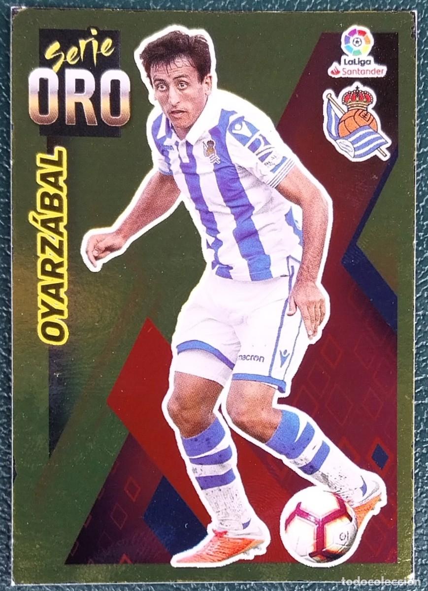 Cromos de f&uacute;tbol: 9 OYARZABAL REAL SOCIEDAD SERIE ORO CROMOS ALBUM EDICIONES ESTE 2019 2020 19 20