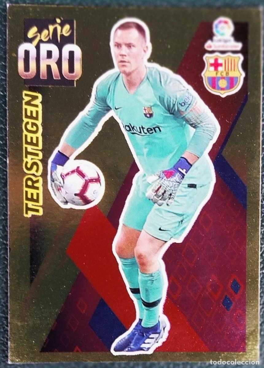 Cromos de f&uacute;tbol: 14 TER STEGEN FC BARCELONA SERIE ORO CROMOS ALBUM EDICIONES ESTE 2019 2020 19 20