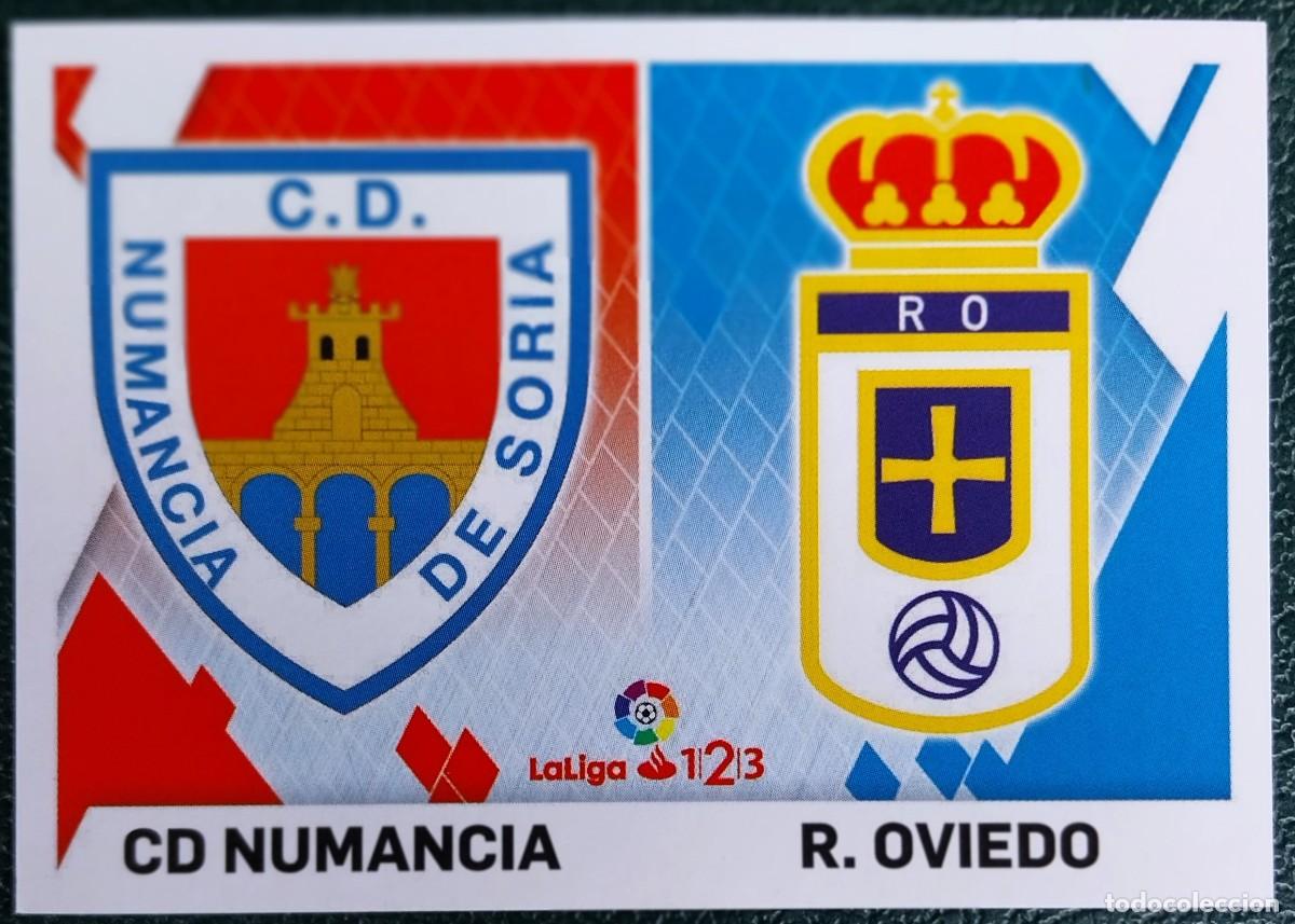 Cromos de f&uacute;tbol: 8 CD NUMANCIA / REAL OVIEDO ESCUDOS CROMOS ALBUM EDICIONES ESTE 2019 2020 19 20