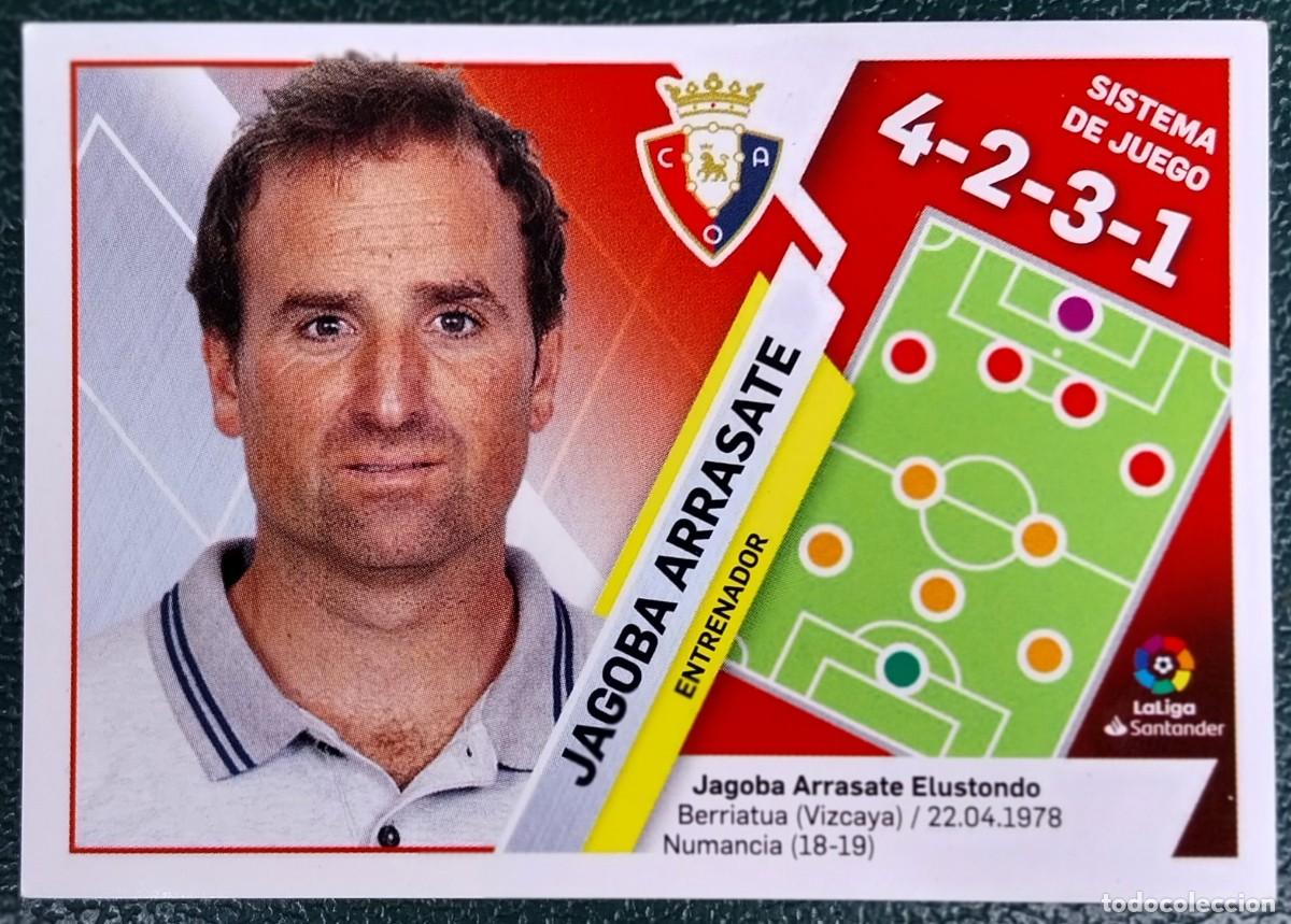 Cromos de f&uacute;tbol: 30 JAGOBA ARRASATE OSASUNA ESCUDOS / ENTRENADORES CROMOS ALBUM EDICIONES ESTE 2019 2020 19 20