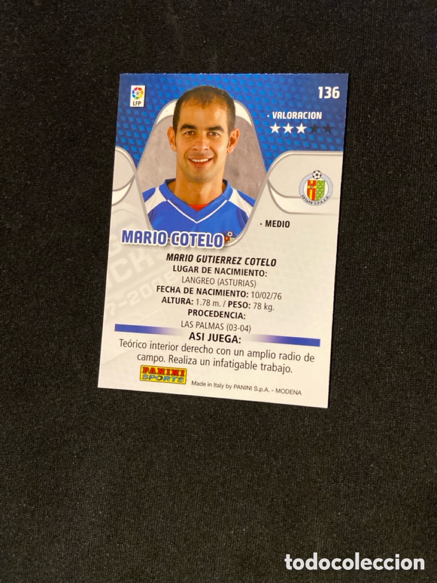 Cromos de f&uacute;tbol: MARIO COTELO 136 (GETAFE) MEGA - Foto 2