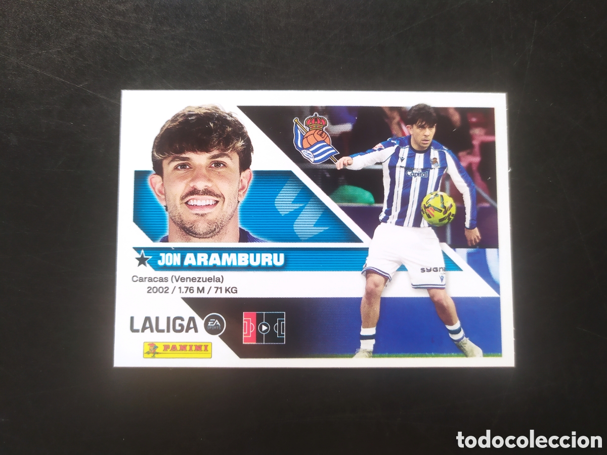 Cromos de f&uacute;tbol: Liga este 2026 2027 26 27 panini Aramburu n&deg; 5 Real Sociedad