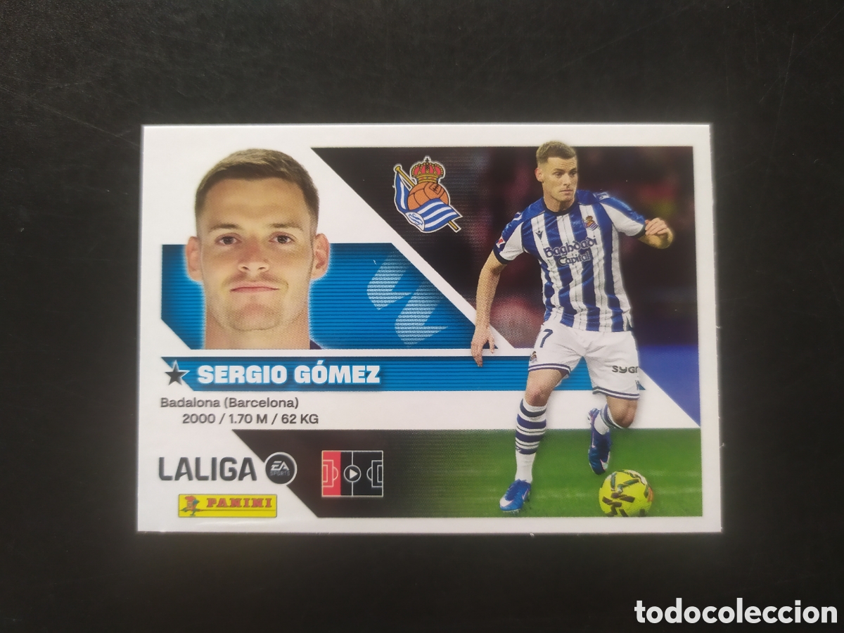 Cromos de f&uacute;tbol: Liga este 2026 2027 26 27 panini Sergio G&oacute;mez n&deg; 8 Real Sociedad