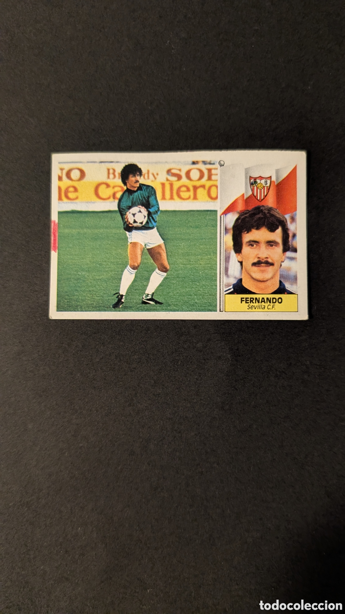 Fu&szlig;ball-Sticker: L1 FERNANDO SEVILLA FICHAJE 2 LIGA ESTE 1986/87 86 87 DESPEGADO