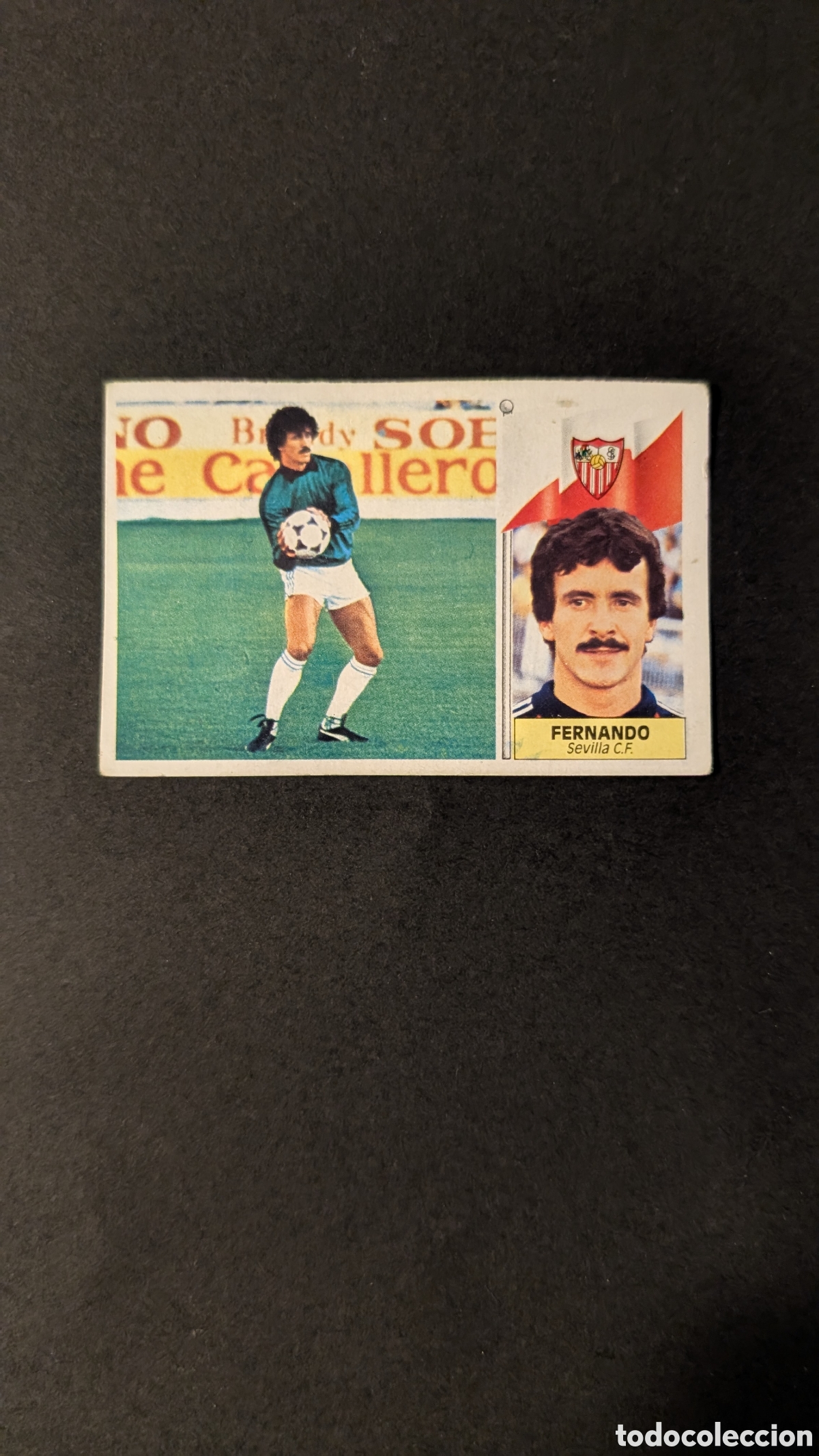 Fu&szlig;ball-Sticker: L1 FERNANDO SEVILLA FICHAJE 2 LIGA ESTE 1986/87 86 87 DESPEGADO