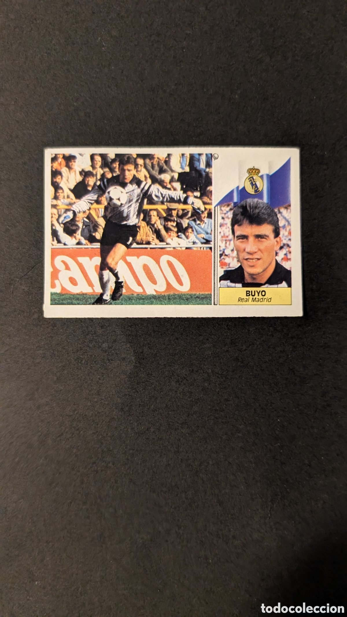 Fu&szlig;ball-Sticker: L1 BUYO REAL MADRID FICHAJE 3 LIGA ESTE 1986/87 86 87 DESPEGADO LEVE